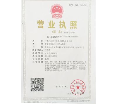 广东台起重工起重机设备有限公司